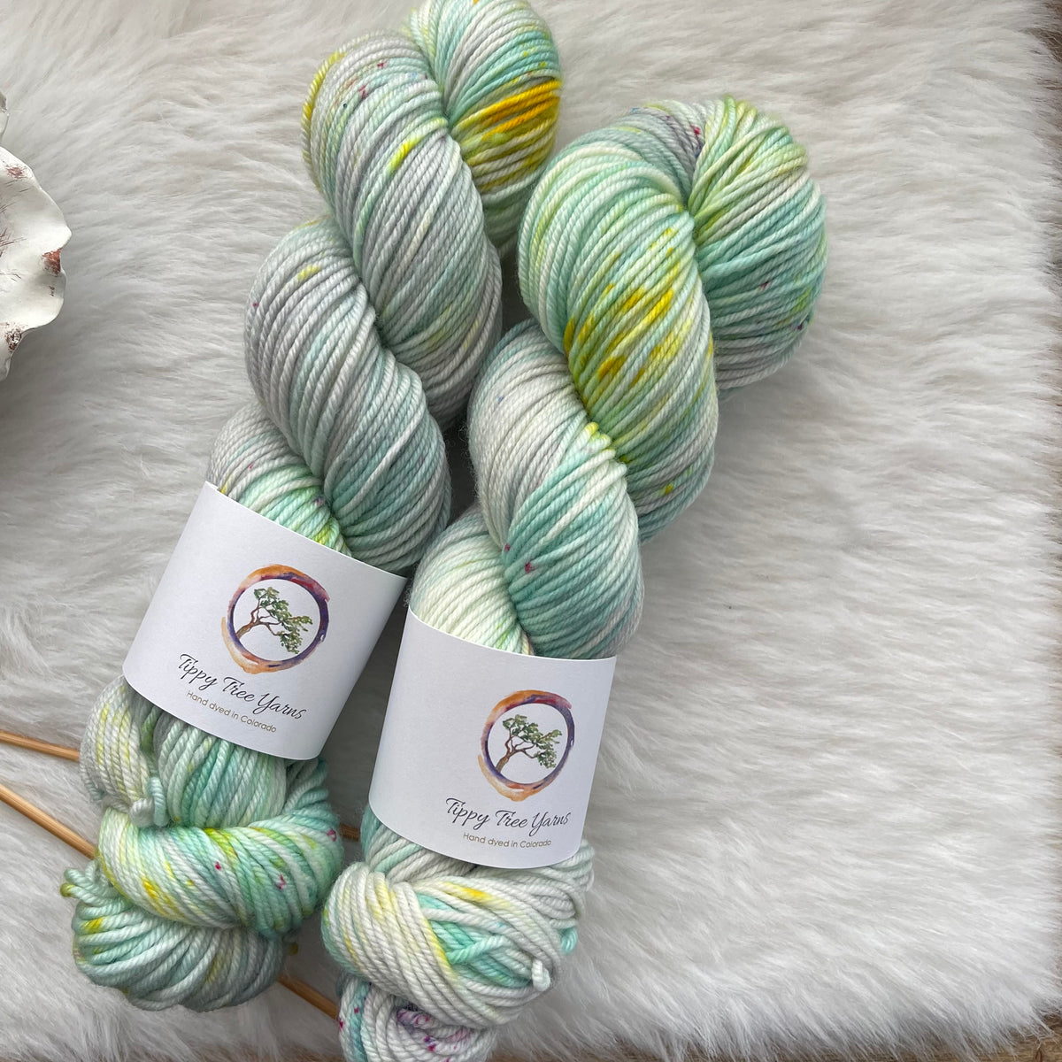 BLOOM FROM WITHIN  -SUPER DK - Ready to Ship- Hand Dyed Yarn Skein