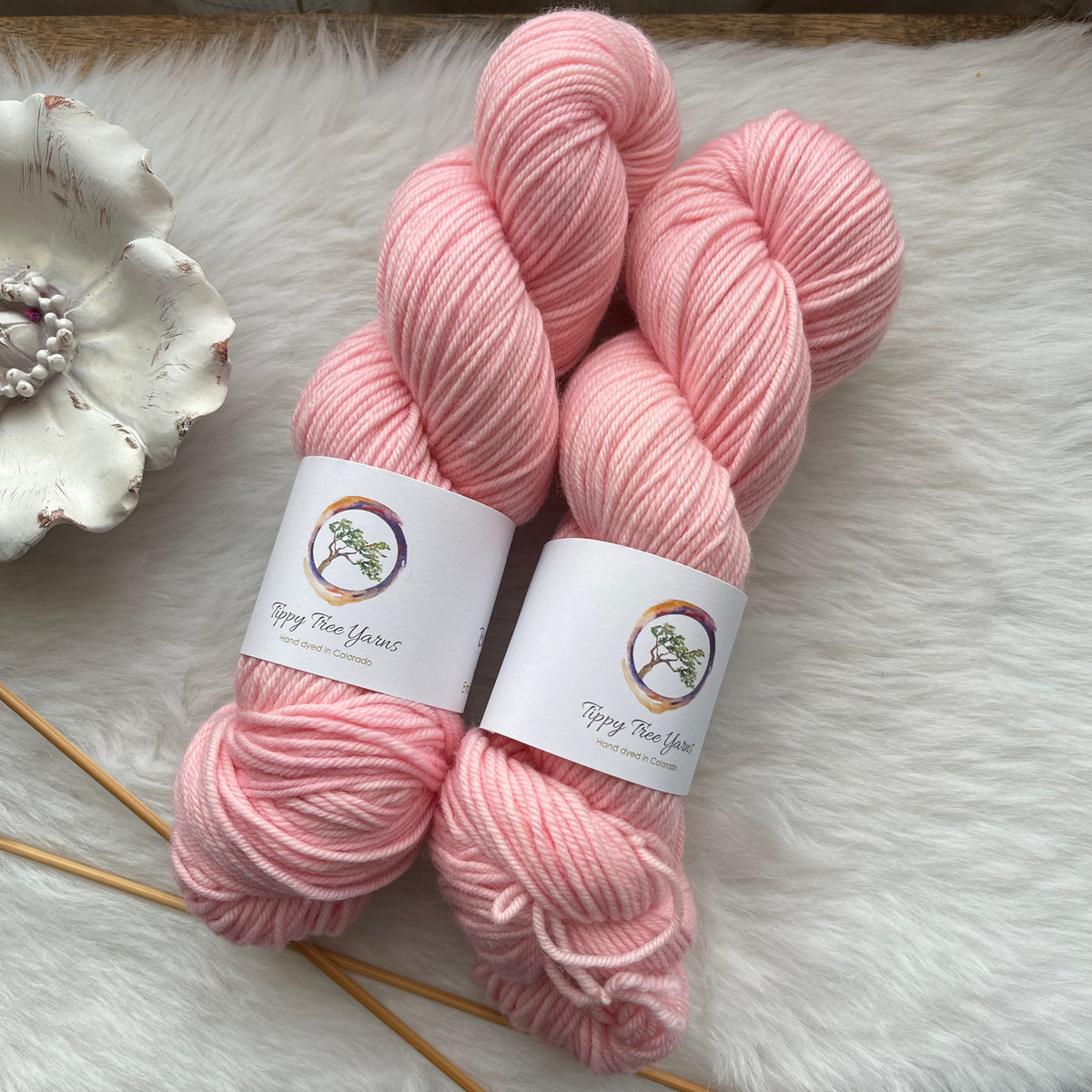 BLOSSOMING BEAUTY  -SUPER DK - Ready to Ship- Hand Dyed Yarn Skein