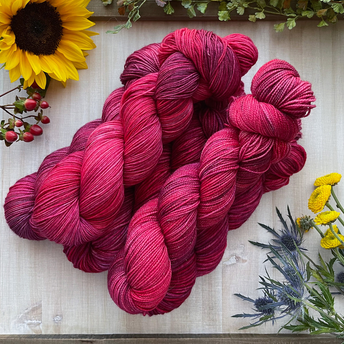 RED MAPLES  -  Dyed to Order - Hand Dyed Yarn Skein