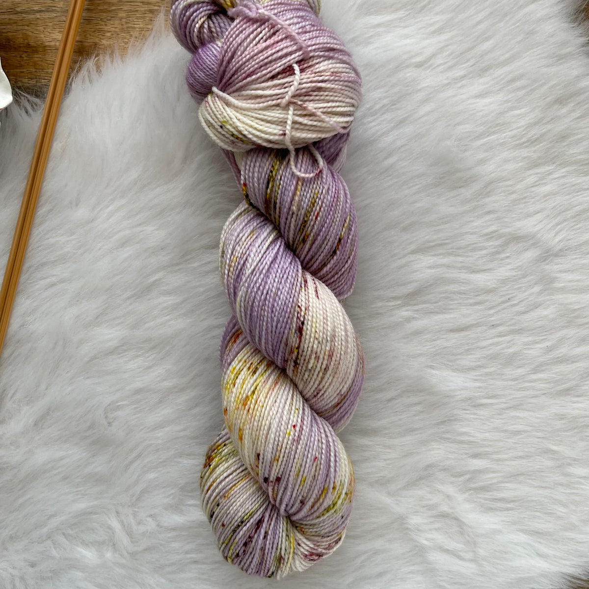 BUTTERFLY KISSES -Ready to Ship - Tippy Sock- Hand Dyed Yarn Skein