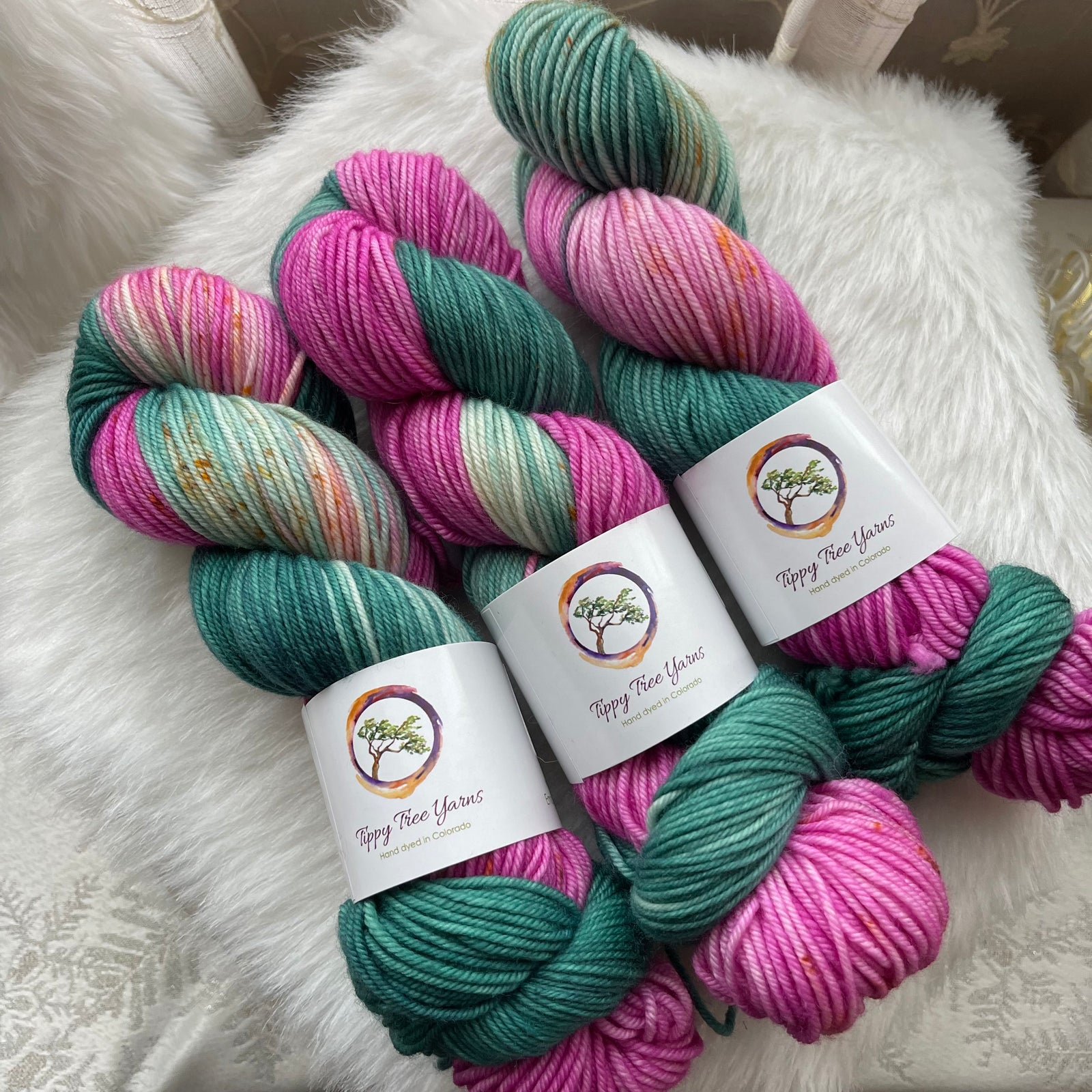 ROSABELLA - Dyed to Order - Hand Dyed Yarn Skein - Tippy Tree Yarns