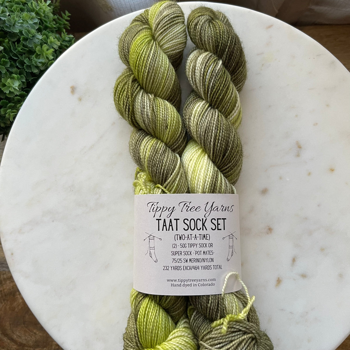 TAAT - Two-at-a-Time - Tippy Sock Set Yarn - Tippy Tree Yarns