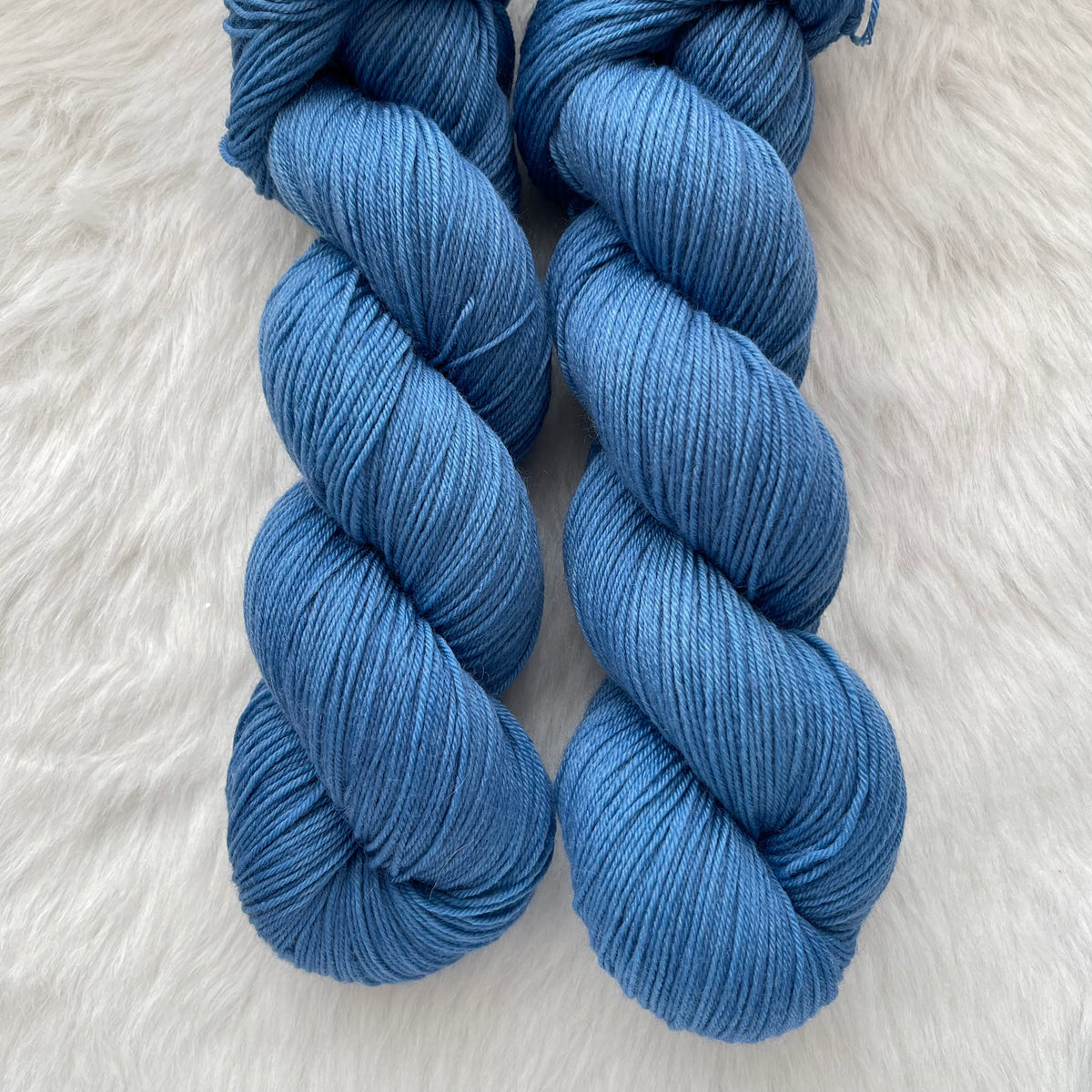 WINTER BLUES  -Ready to Ship - Super Sock- Hand Dyed Yarn Skein