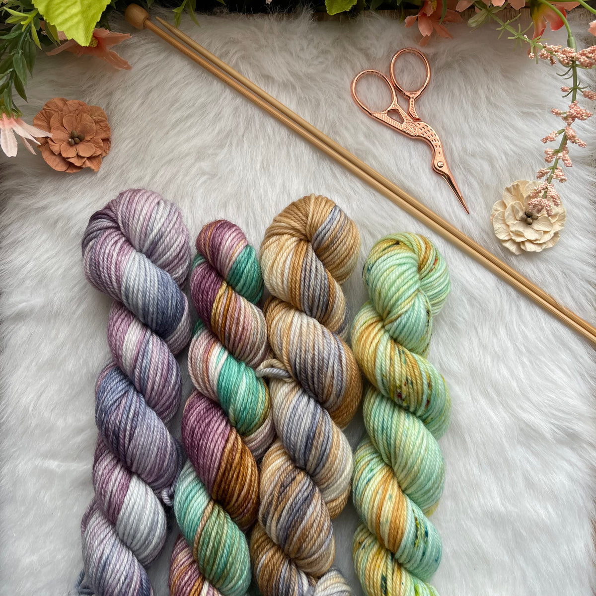 SUPER DK 50g Bundles - 4 skein OOAK Sets