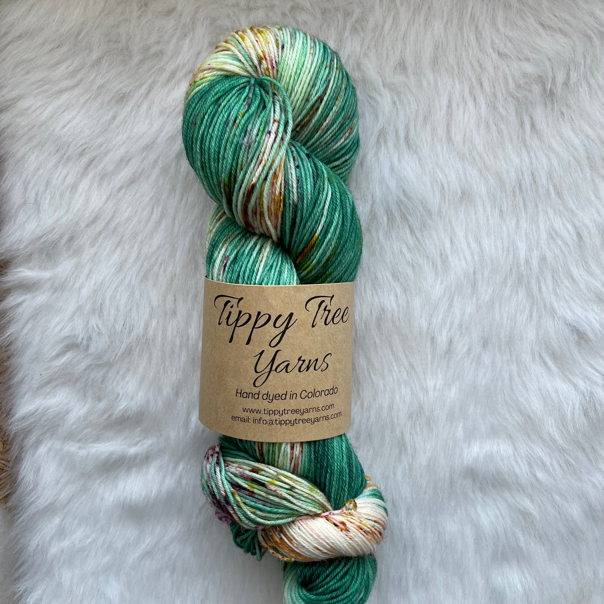 A REAL BEAUT -Ready to Ship - BFL Sock- Hand Dyed Yarn Skein