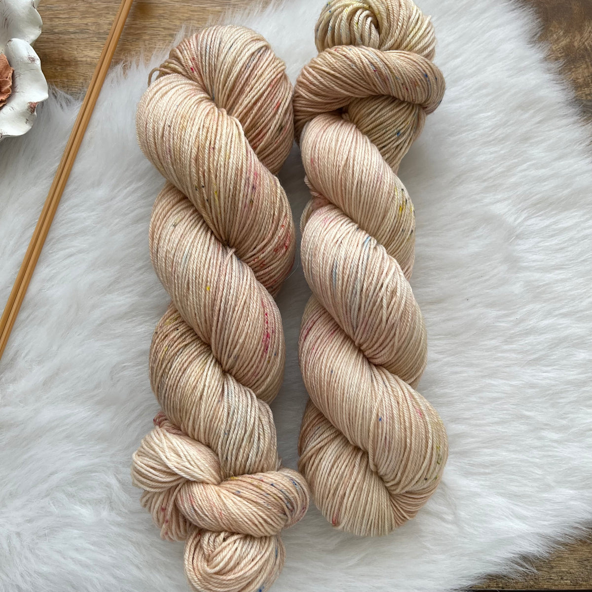 OLD BROWN   -Ready to Ship - BFL Sock- Hand Dyed Yarn Skein