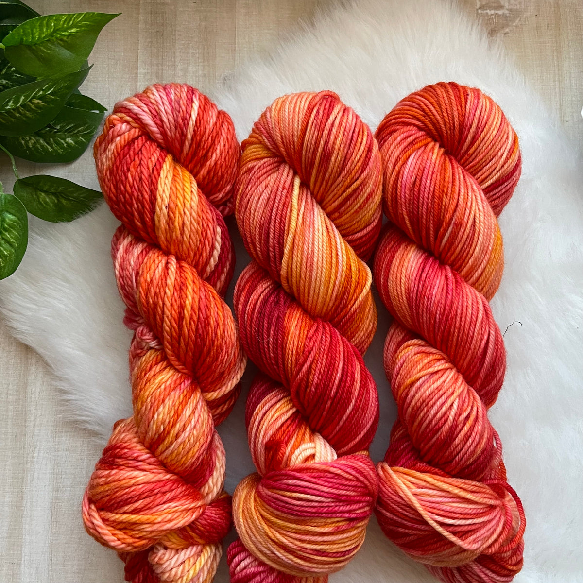 SPELL OF THE LEAVES  -SUPER DK - Ready to Ship- Hand Dyed Yarn Skein