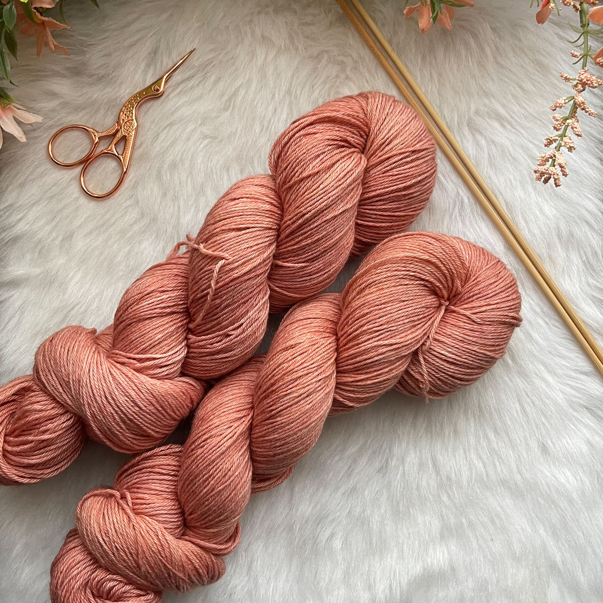 SEDONA - Dyed to Order - FEATHER Wool/Cotton Handdyed Yarn