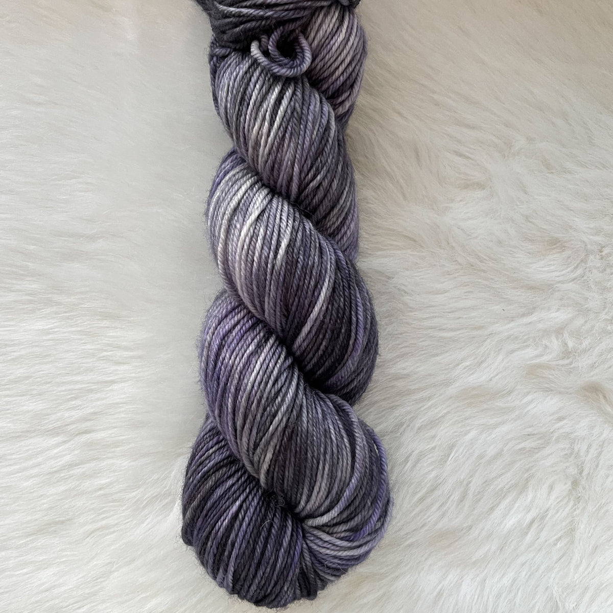 YOU&#39;RE A RAVEN  -Ready to Ship - Super DK - Hand Dyed Yarn Skein