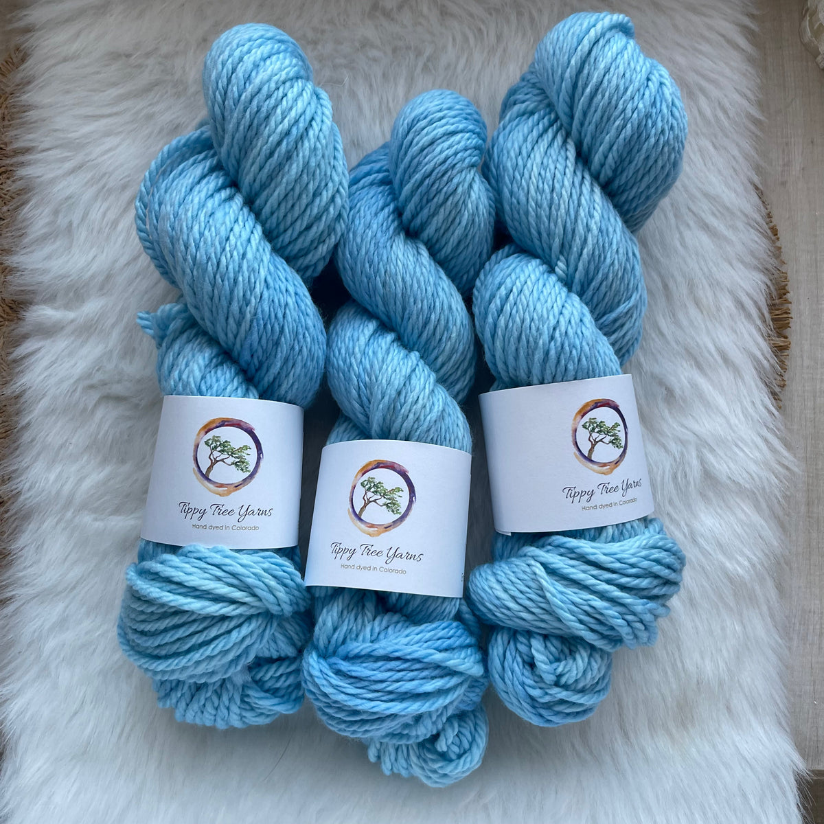 FLOATING INTO THE BLUE - Ready to Ship- Bulky Yarn