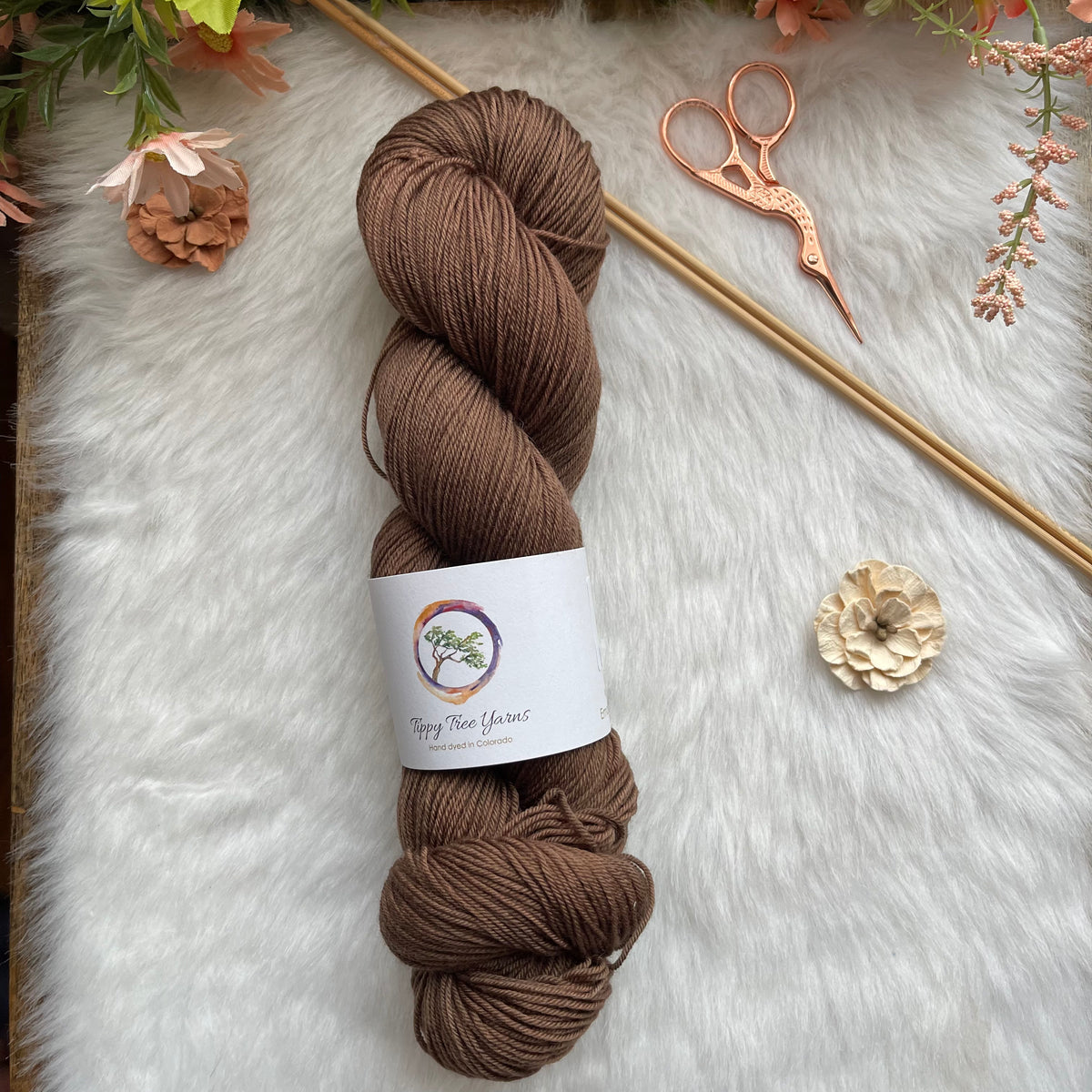 DEEP WOODS -Ready to Ship - Super Sock- Hand Dyed Yarn Skein