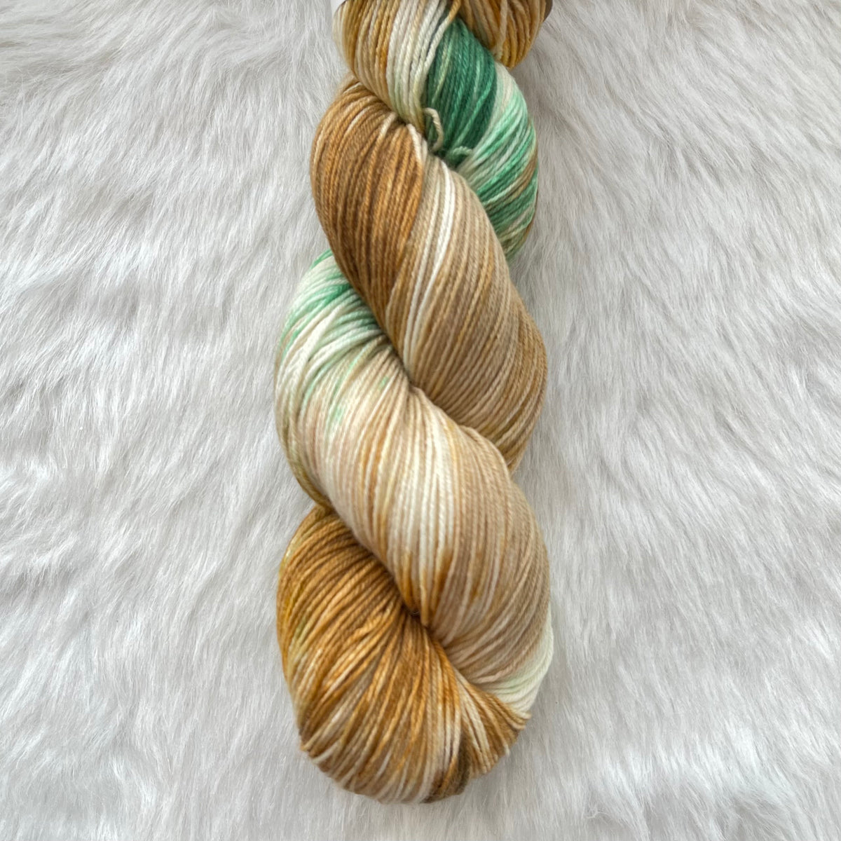 WOODLAND TRAIL  -Ready to Ship - BFL Sock- Hand Dyed Yarn Skein