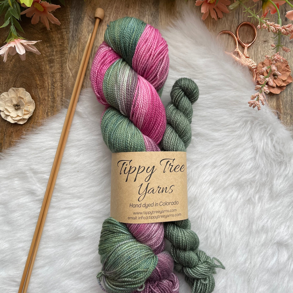 GARDEN WALK - OOAK-  Tippy Sock Set Yarn -Ready to Ship