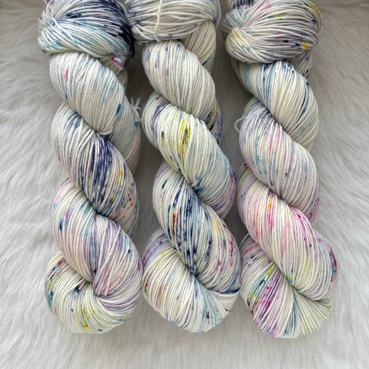 CHASE THOSE BLUES AWAY  -Ready to Ship - Super Sock- Hand Dyed Yarn Skein