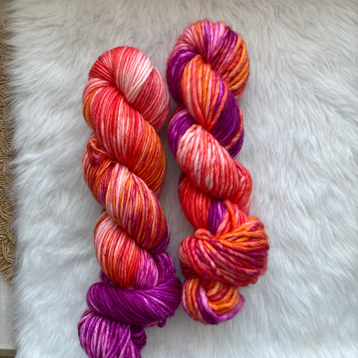 LOVER -Super DK -  Ready to ship-  Hand Dyed Yarn Skein