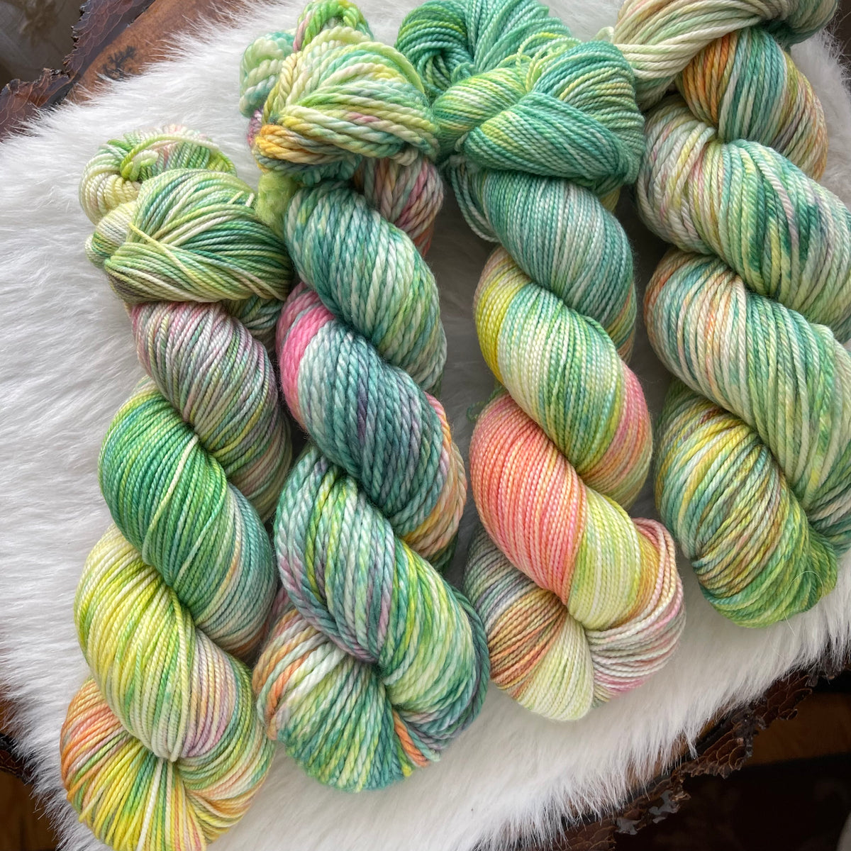 SPRING BOUQUET - Dyed to Order - Hand Dyed Yarn Skein