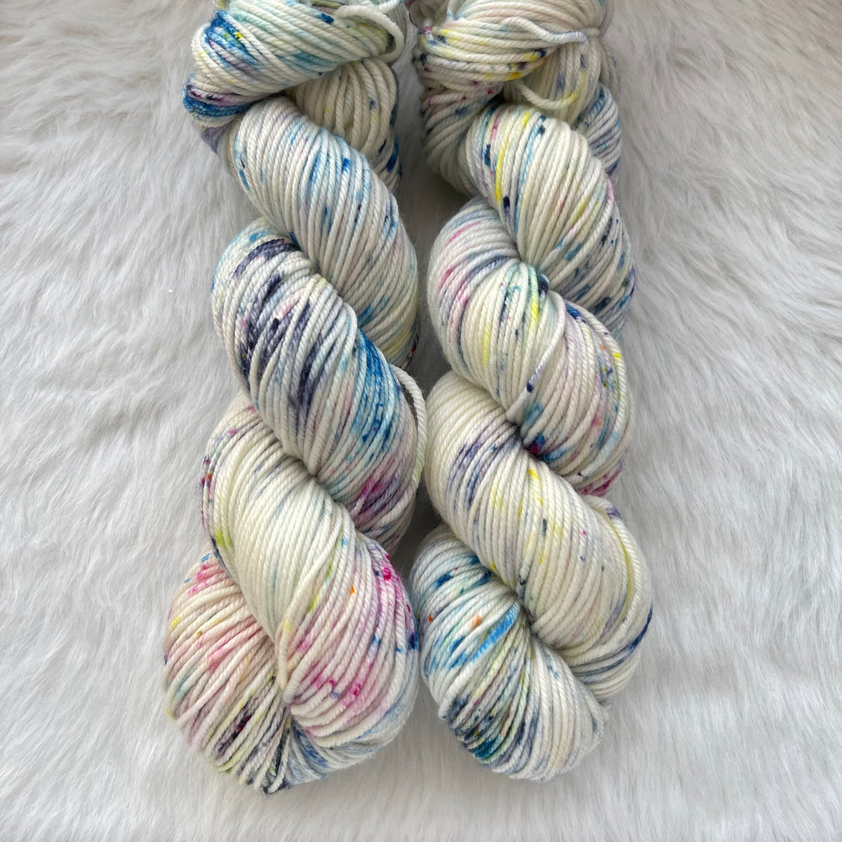 CHASE THOSE BLUES AWAY  -SUPER DK - Tippy Sock- Hand Dyed Yarn Skein