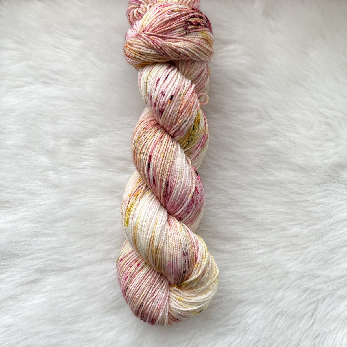 PRETTY IN PINK  -Ready to Ship - Super Sock- Hand Dyed Yarn Skein