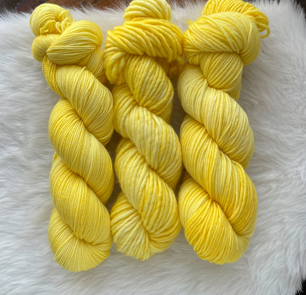 DAFFODIL - Dyed to Order - Hand Dyed Yarn Skein