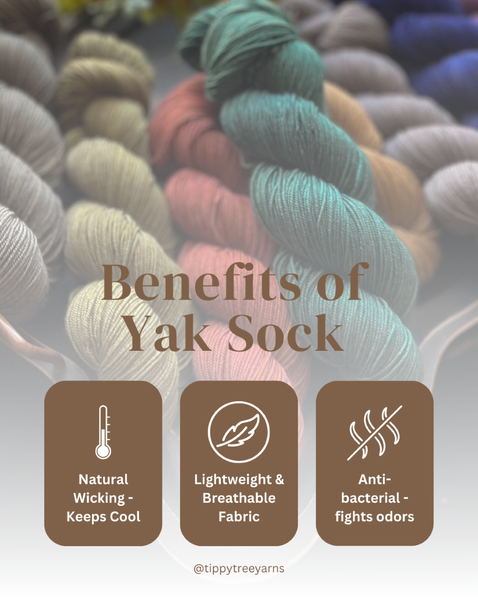 CANYONS - Dyed to Order  - Yak Sock Handdyed Yarn