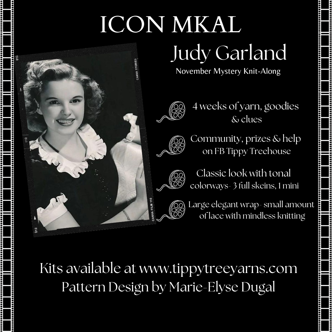 ICON COLLECTION #6 - Judy Garland - MKAL Shawl Kit- November MKAL