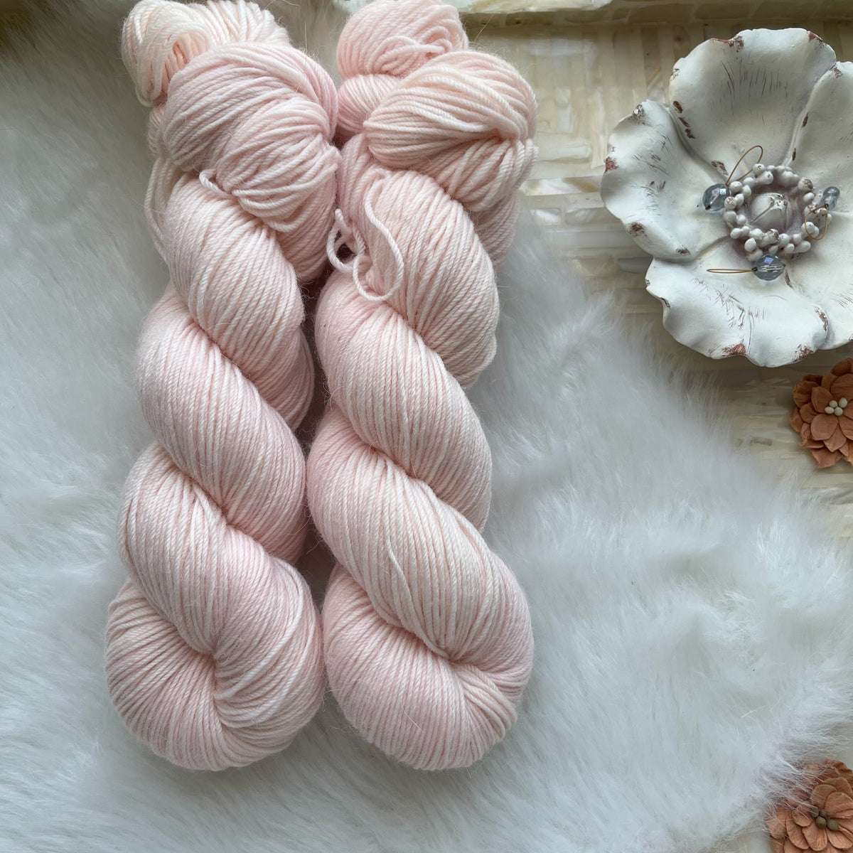 PEARL PINK  -Dyed to Order - Dreamy Base Handdyed Yarn