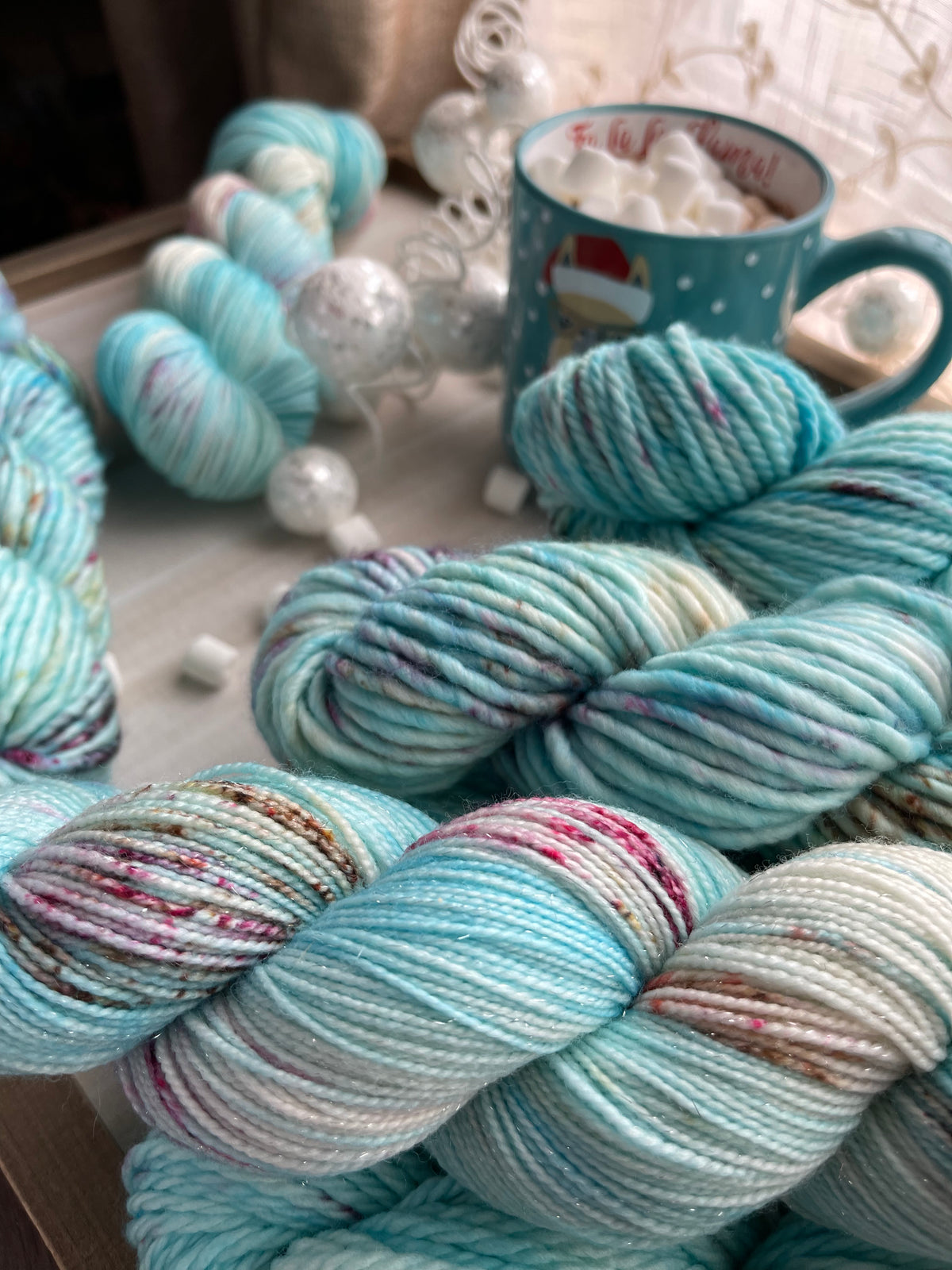 I SMELL SNOW  - Hand Dyed Yarn Skein