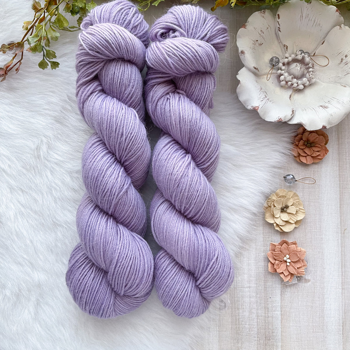 FRENCH LILAC - Dyed to Order - Dreamy Base Handdyed Yarn